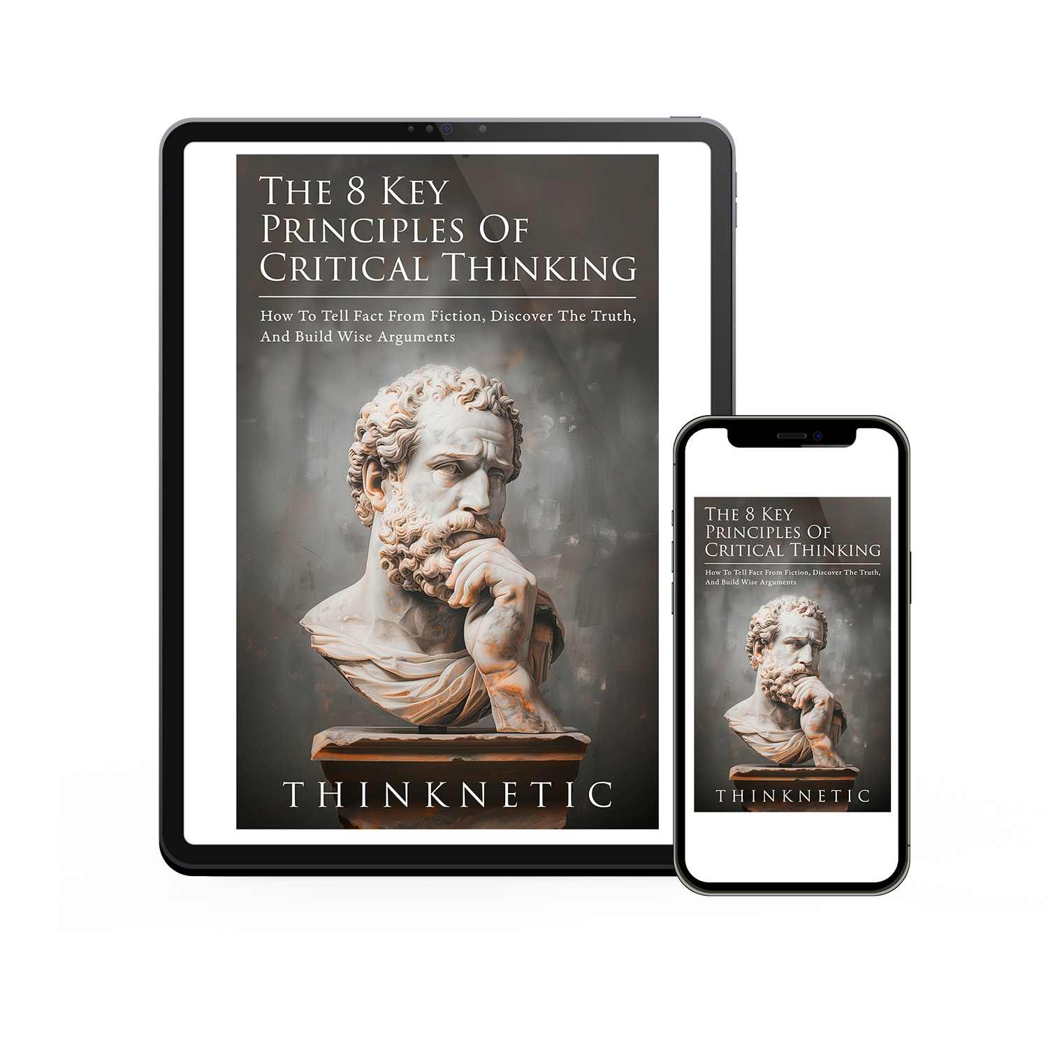 'The 8 Key Principals of Critical Thinking' is a guided deep-dive into careful analysis of information. The book's cover design is by Mark Thomas of coverness.com. To find out more about my book design services, please visit www.coverness.com