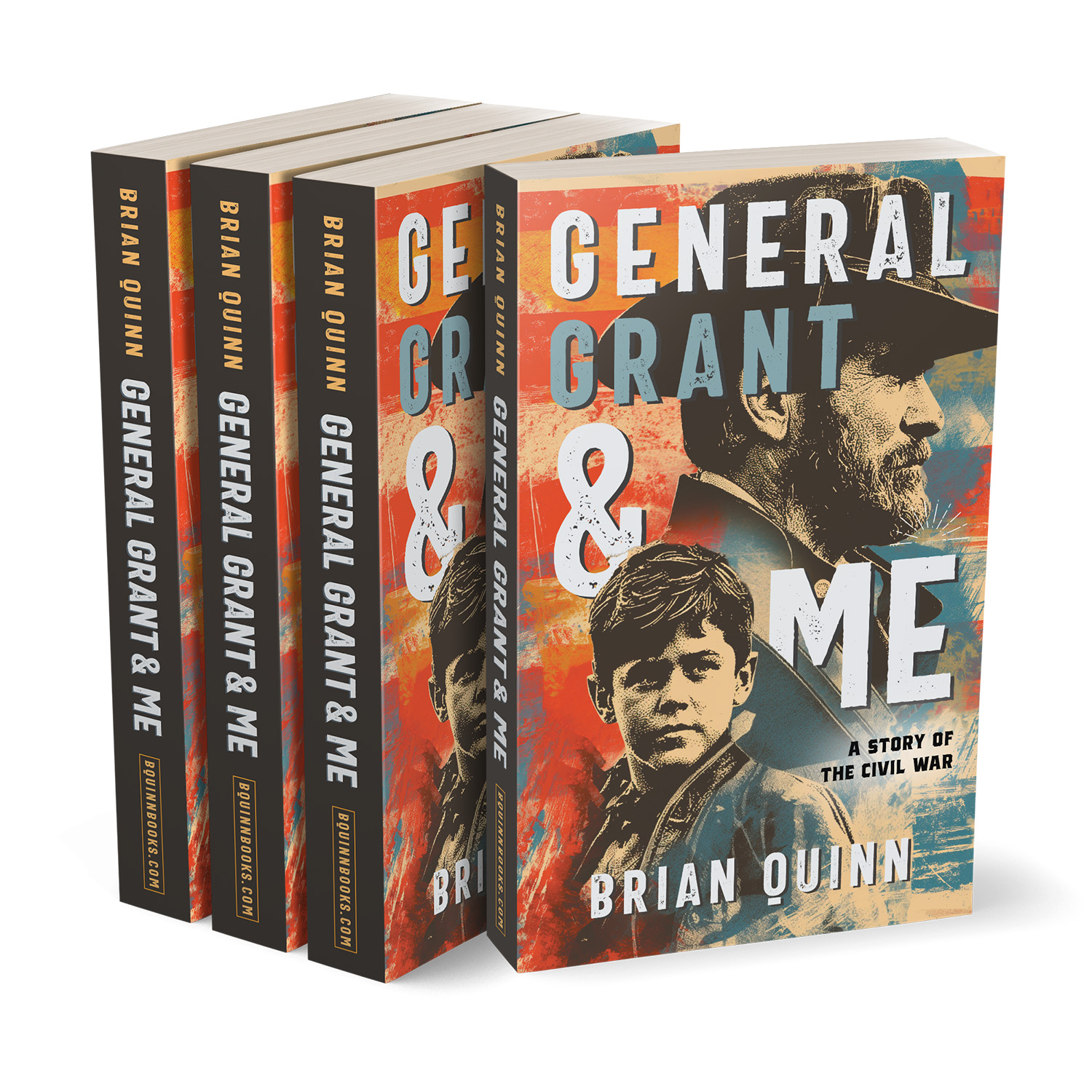 'General Grant & Me' is an exciting YA historical novel, set during the American Civil War. The author is Brian Quinn. The book cover design and interior formatting are by Mark Thomas of coverness.com. To find out more about my book design services, please visit www.coverness.com