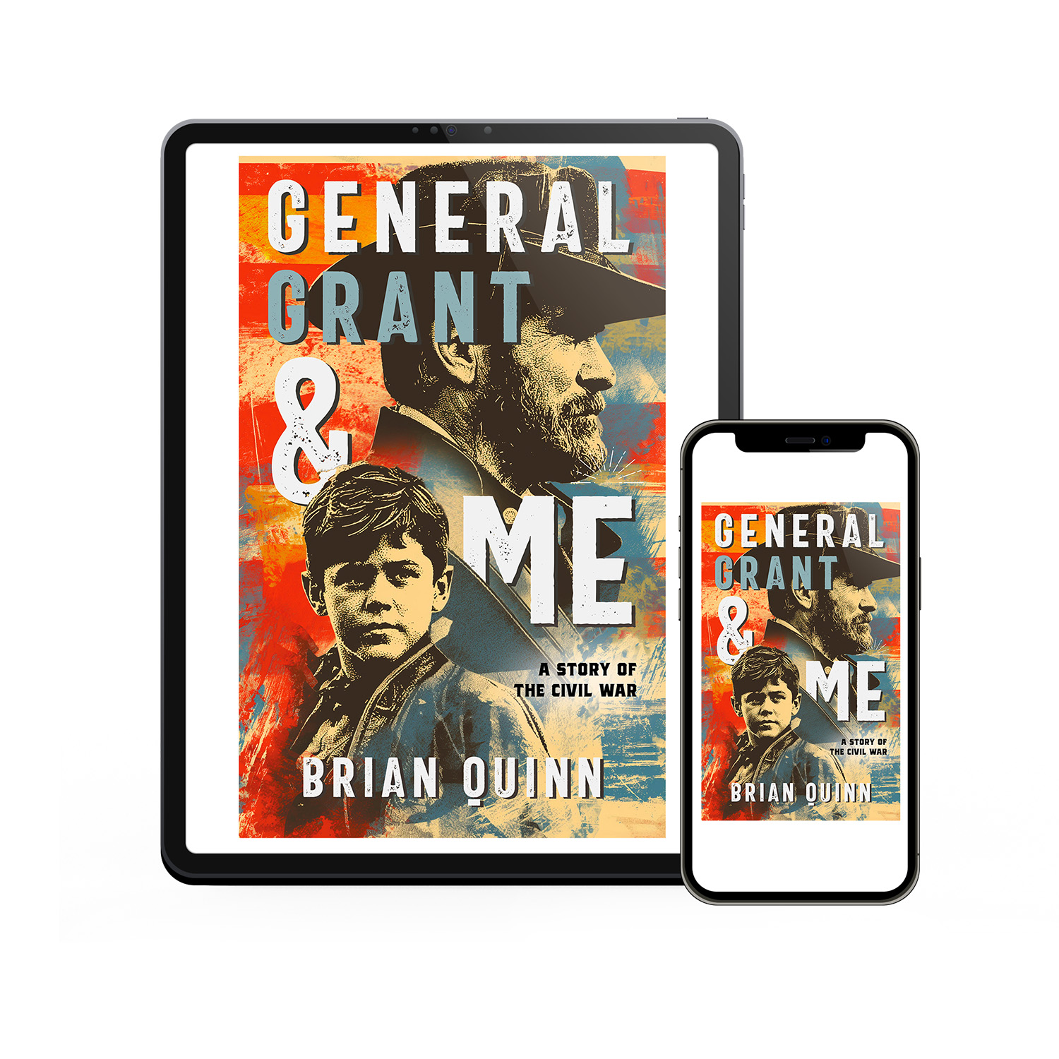 'General Grant & Me' is an exciting YA historical novel, set during the American Civil War. The author is Brian Quinn. The book cover design and interior formatting are by Mark Thomas of coverness.com. To find out more about my book design services, please visit www.coverness.com