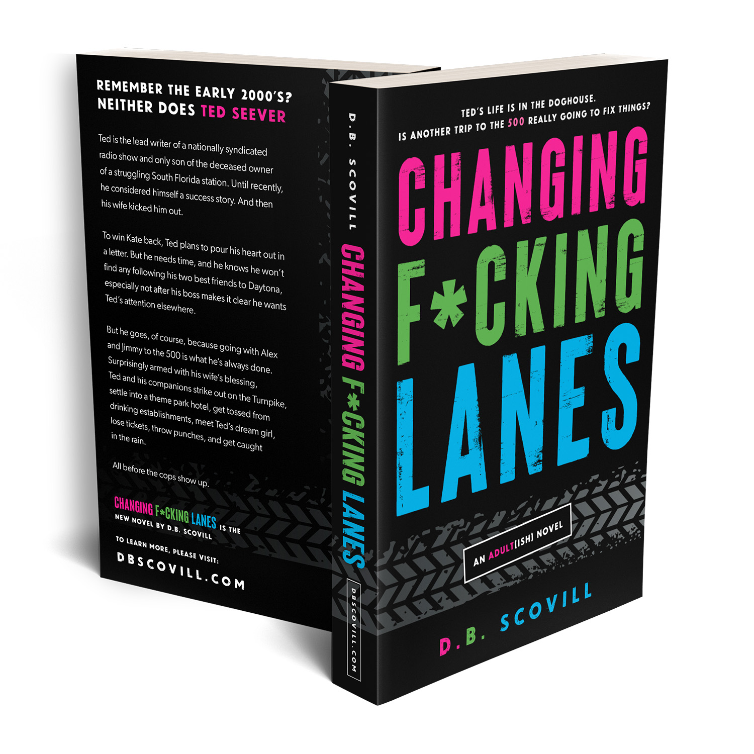 'Changing F*cking Lanes' is an intense modern American novel. The author is D.B. Scovill. The cover design & interior formatting are by Mark Thomas of coverness.com. To find out more about my book design services, please visit www.coverness.com