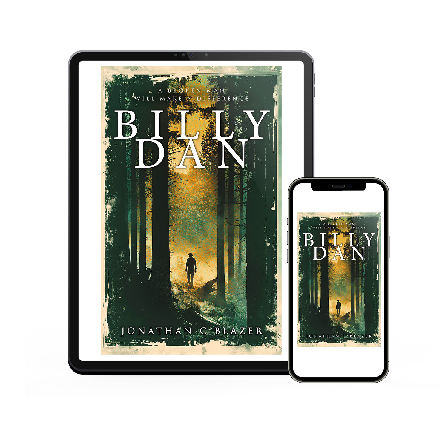 'Billy Dan' is an evocative backwater town neo noir novel. The author is Jonathan C Blazer. The book cover was designed by Mark Thomas, of coverness.com. To find out more about my book design services, please visit www.coverness.com.