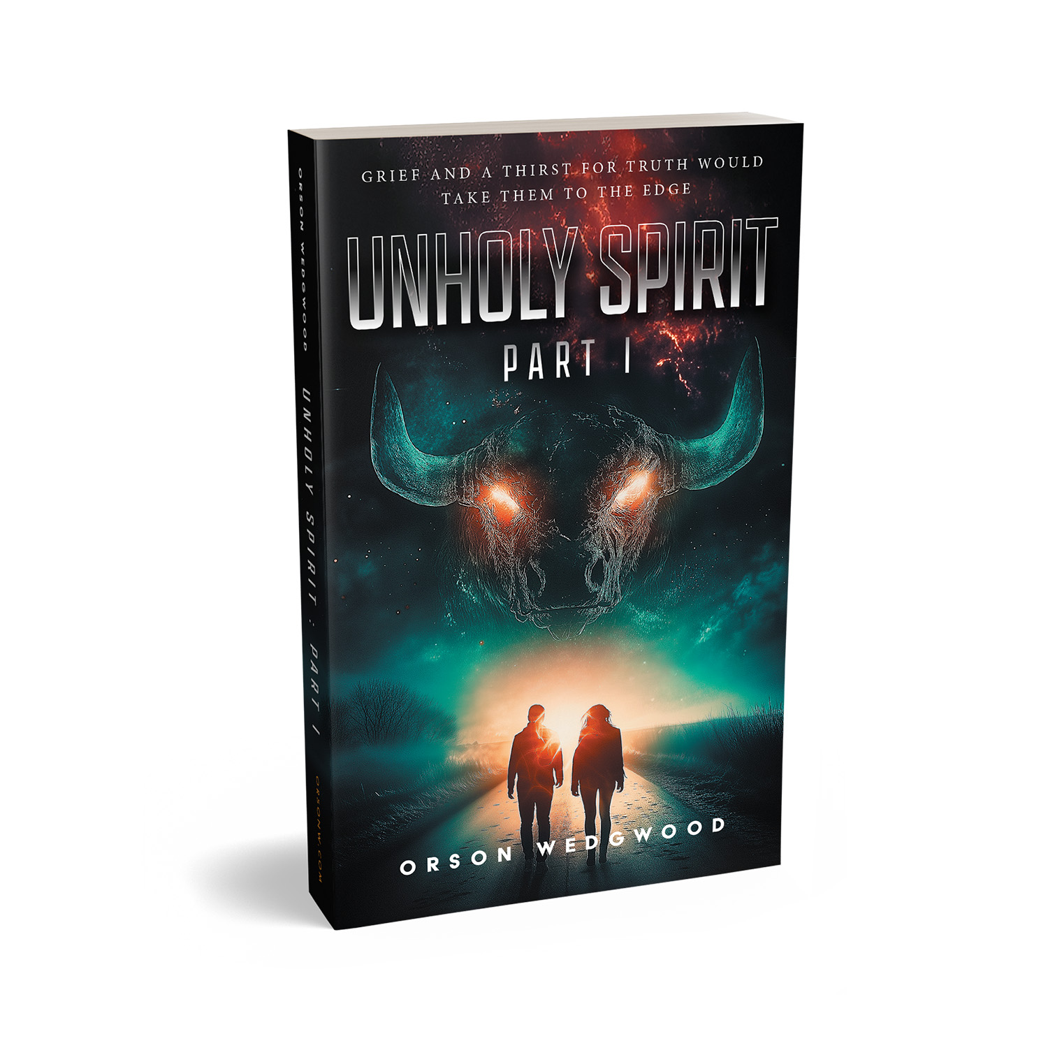 'Unholy Spirit: Part I' is the first instalment in a genre-bending spiritual scifi  adventure series. The author is Orson Wedgwood. The book cover design & interior formatting are by Mark Thomas. To learn more about what Mark could do for your book, please visit coverness.com.