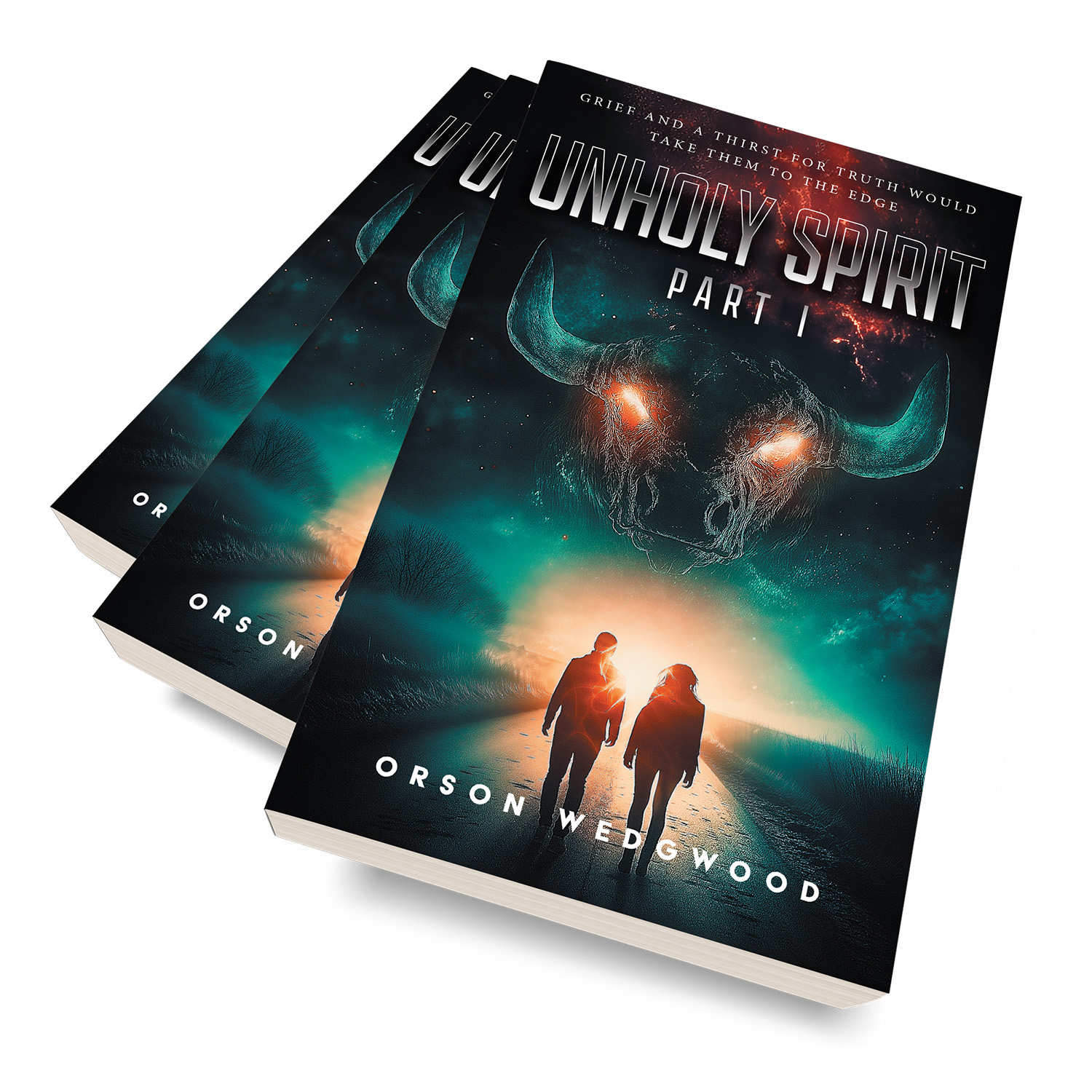 'Unholy Spirit: Part I' is the first instalment in a genre-bending spiritual scifi  adventure series. The author is Orson Wedgwood. The book cover design & interior formatting are by Mark Thomas. To learn more about what Mark could do for your book, please visit coverness.com.