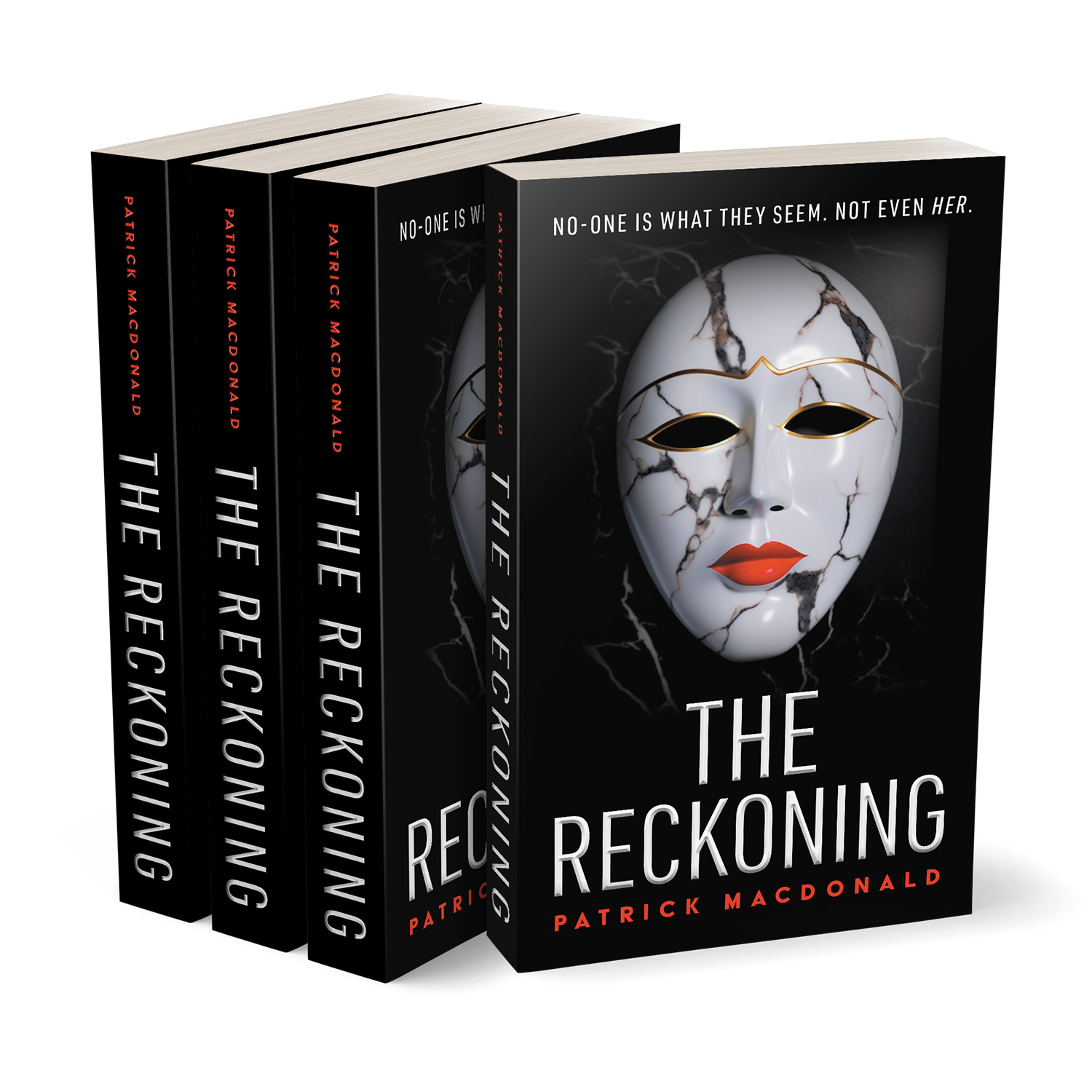 'The Reckoning' is a dark, twisting thriller by Patrick MacDonald. The book cover design and interior formatting are by Mark Thomas. To learn more about what Mark could do for your book, please visit coverness.com.